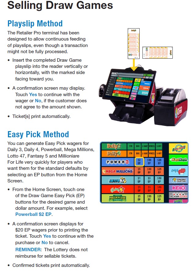 Selling draw games 1 
