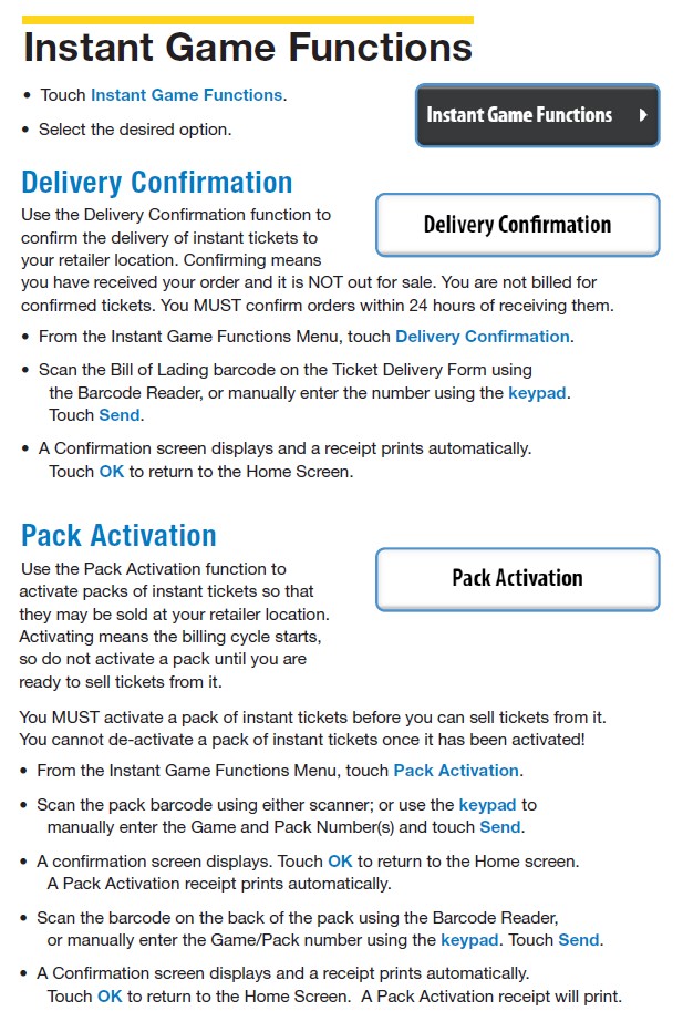 instant game functions 1