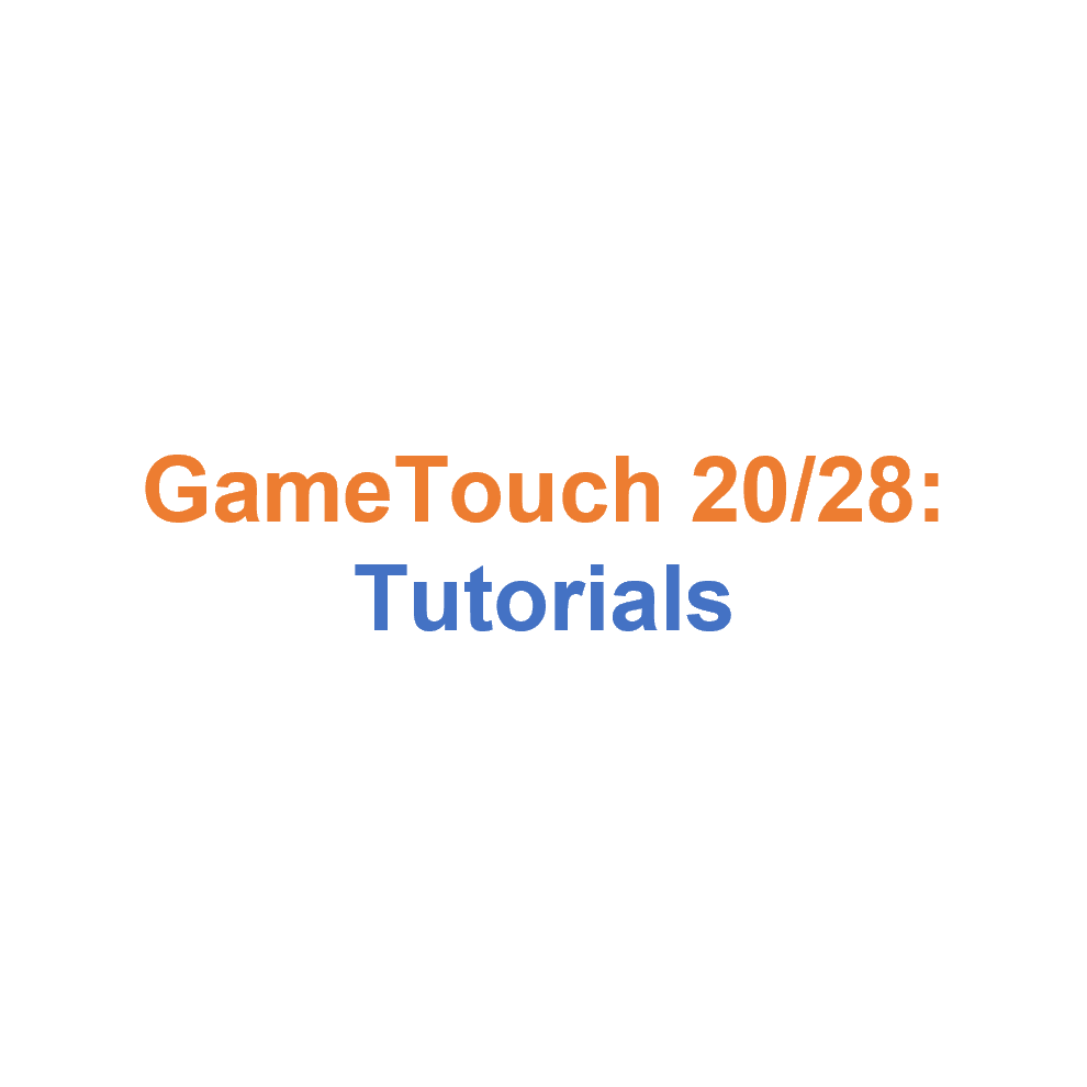 GameTouch 28 Tutorials