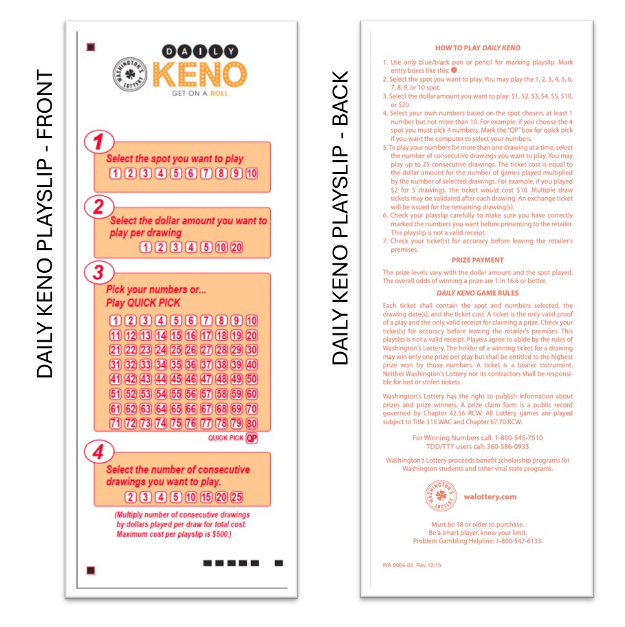 keno playslip example