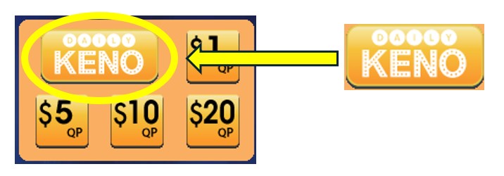 keno purchase buttons