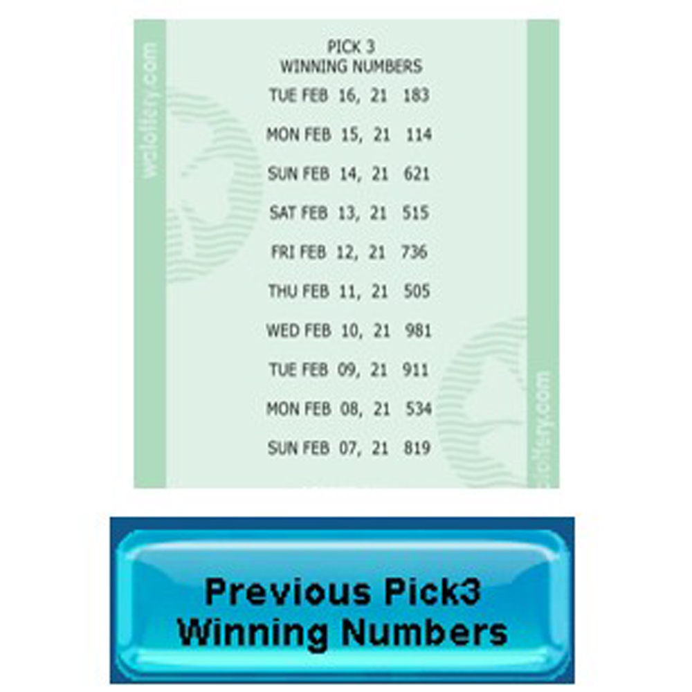 previous pick 3 winning numbers