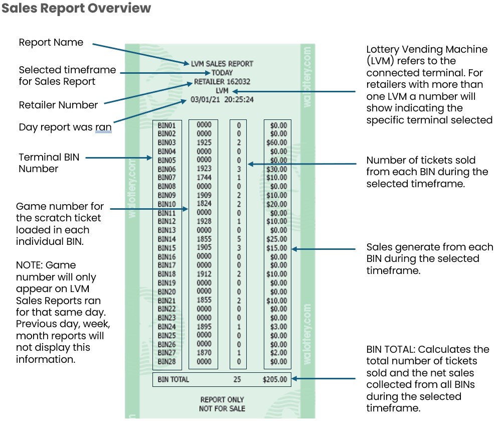 sales report overview